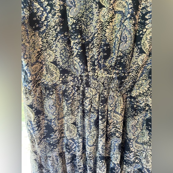 Joie Parisian Paisley Printed Blue Boho Dress XXL - Picture 7 of 12